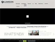 Tablet Screenshot of lumson.com